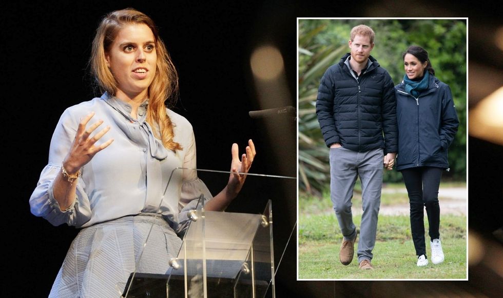Princess Beatrice, Prince Harry and Meghan Markle