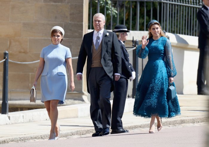Princess Beatrice, Princess Eugenie and Andrew Mountbatten-Windsor