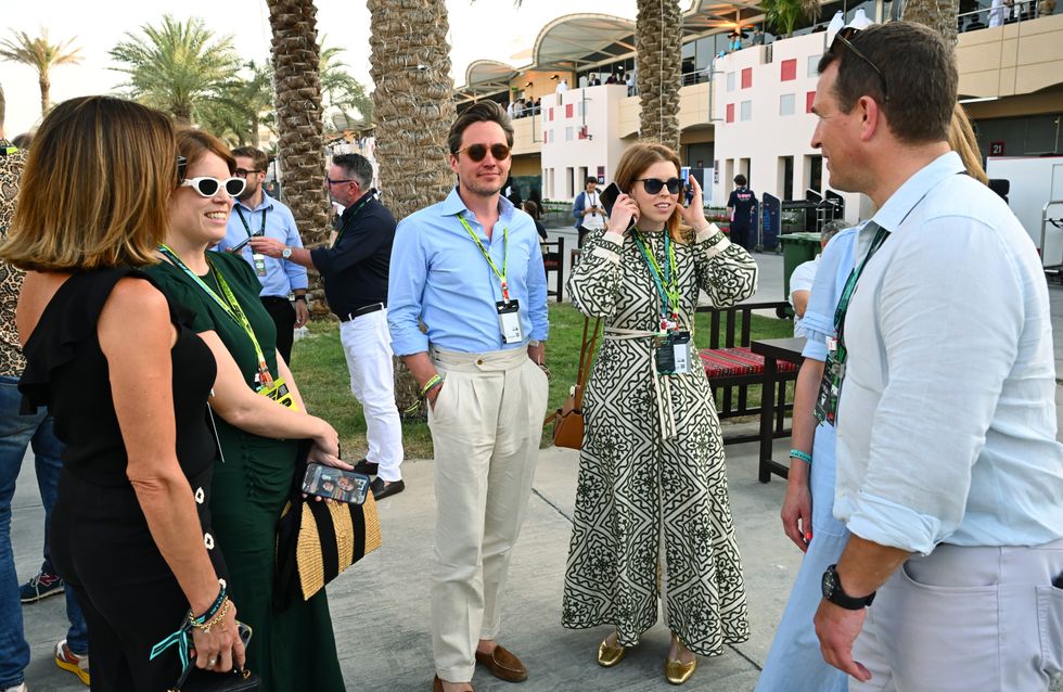 Princess Beatrice, Princess Eugenie and Edoardo Mapelli Mozzi