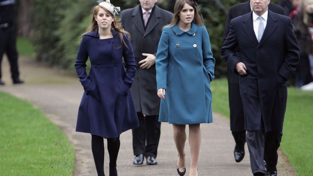 Princess Beatrice, Princess Eugenie and Prince Andrew