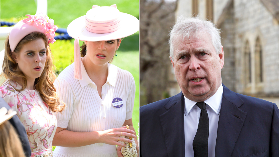 Princess Beatrice, Princess Eugenie and Prince Andrew