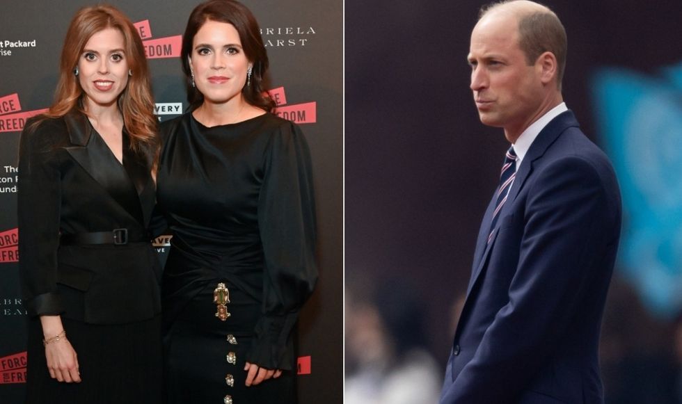 Princess Beatrice, Princess Eugenie and Prince William