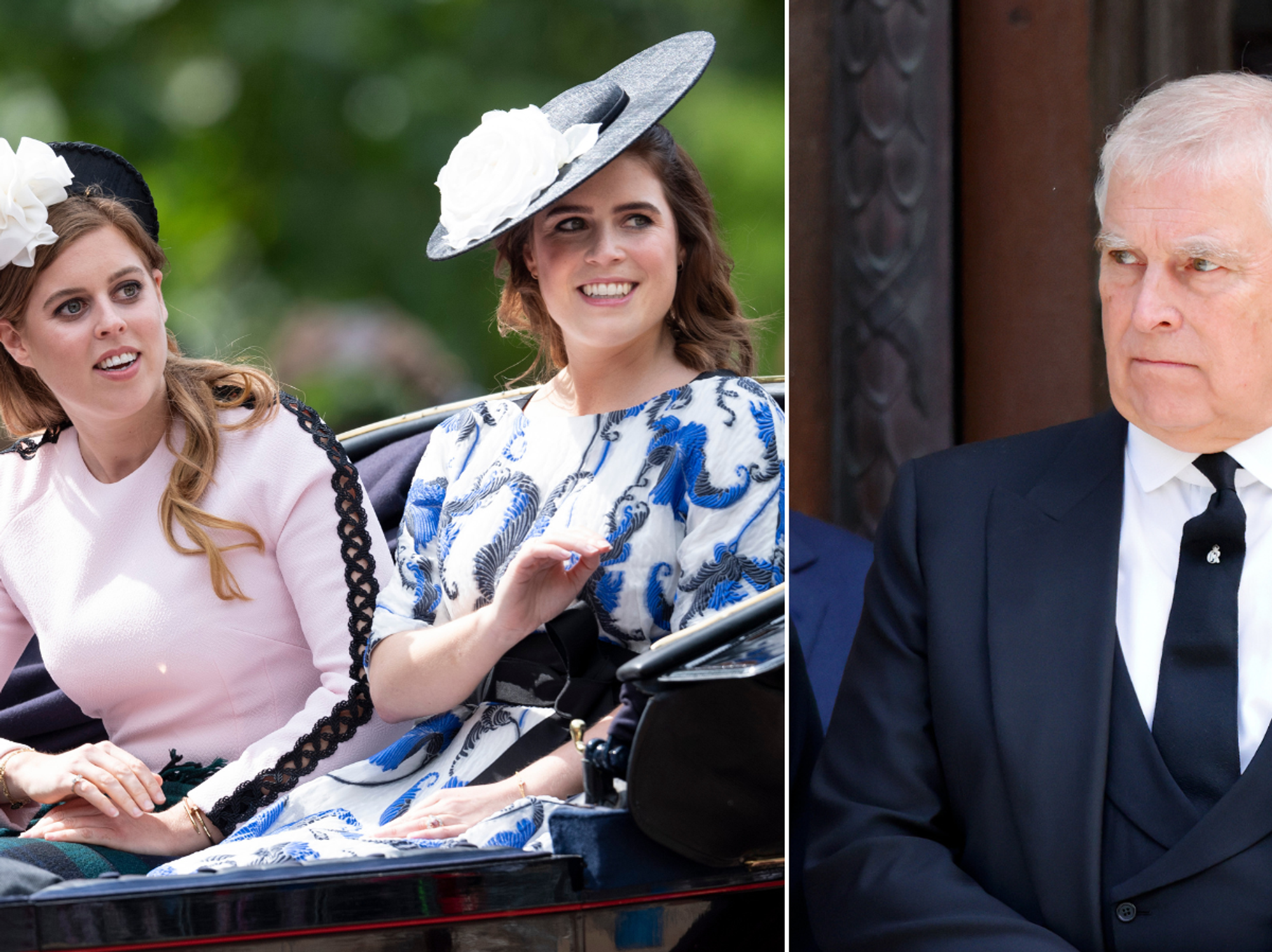 Princess Beatrice, Princess Eugenie, Andrew Mountbatten-Windsor