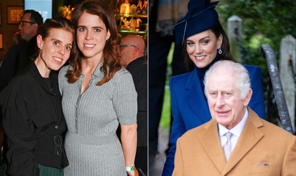 Princess Beatrice, Princess Eugenie, Kate Middleton, King Charles