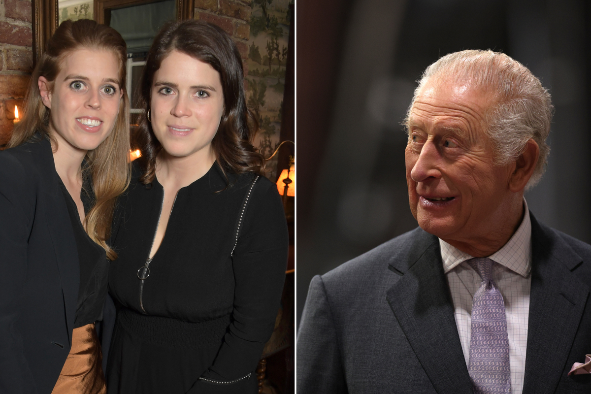 Princess Beatrice, Princess Eugenie, King Charles