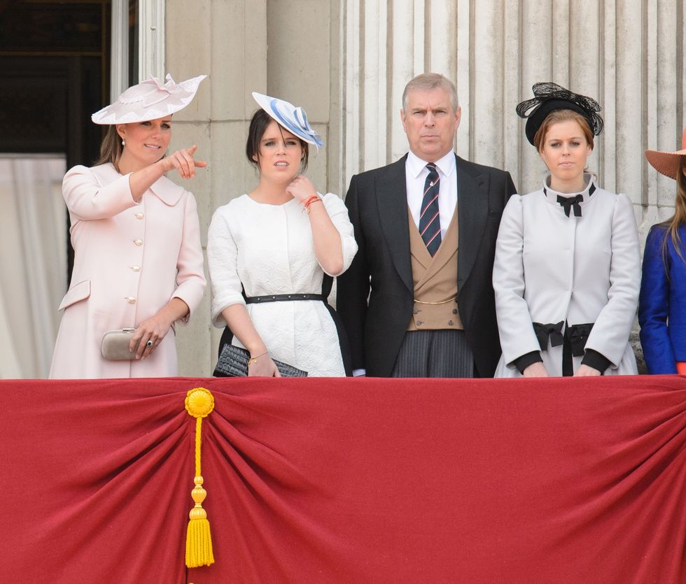 Princess Beatrice, Princess Eugenie, Prince Andrew
