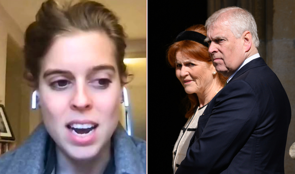 Princess Beatrice, Sarah Ferguson and Prince Andrew