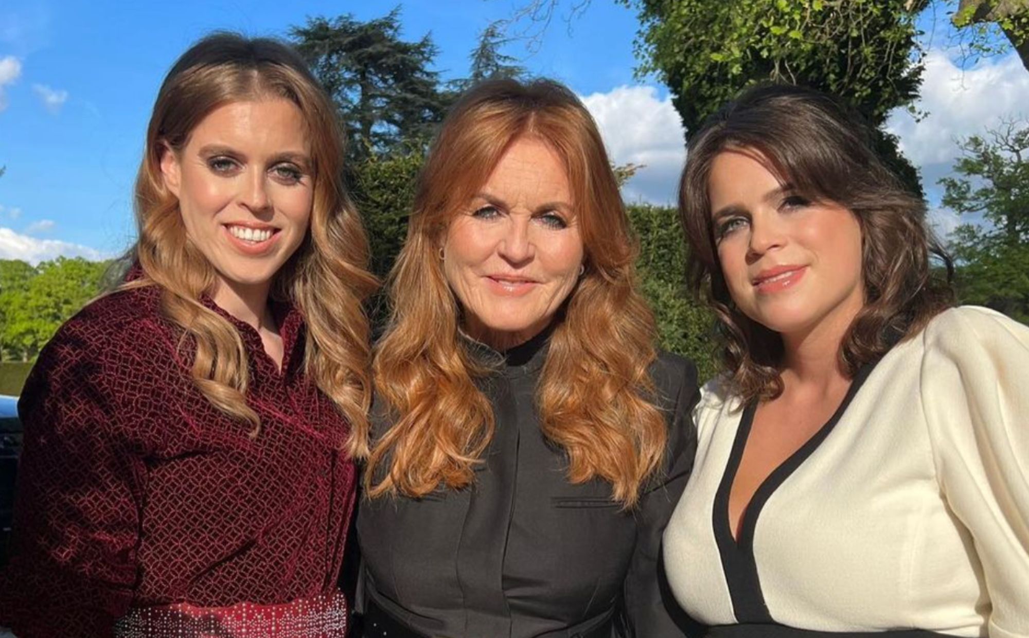 Princess Beatrice, Sarah Ferguson and Princess Eugenie