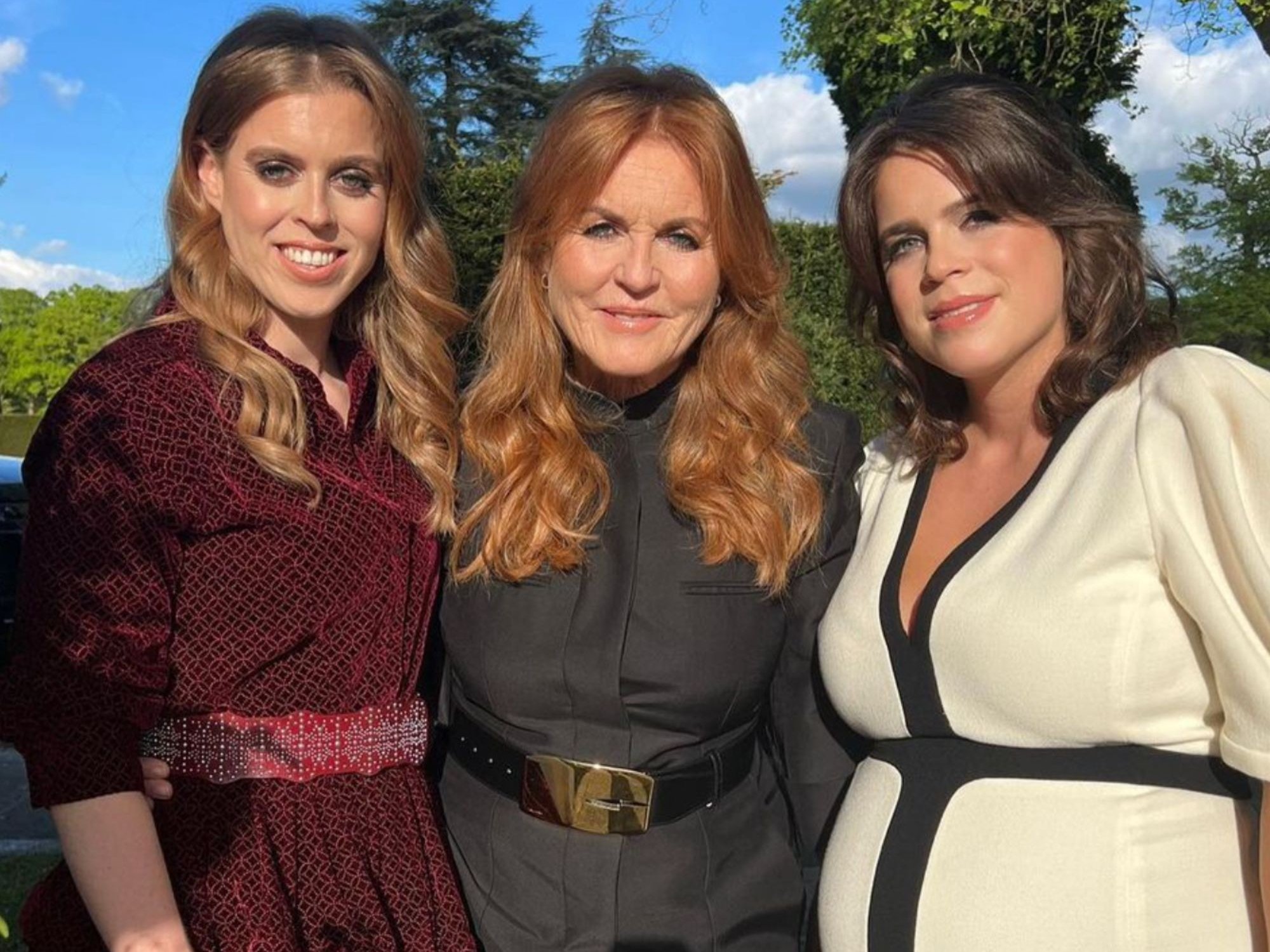 Princess Beatrice, Sarah Ferguson and Princess Eugenie