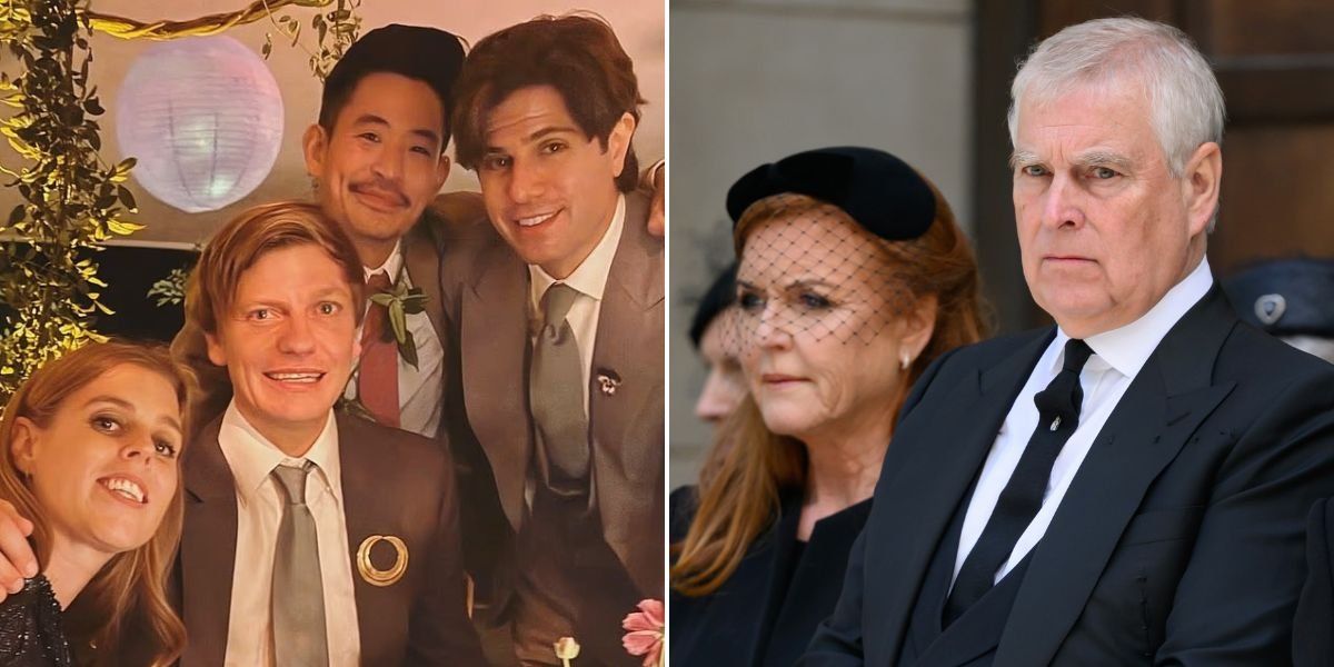 Princess Beatrice beams at US high society wedding amid crisis at home for Yorks Princess Beatrice beams at US high society wedding amid crisis at home for Yorks