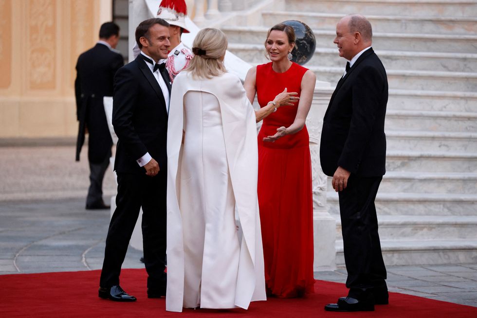 Princess Charlene and Brigitte Macron