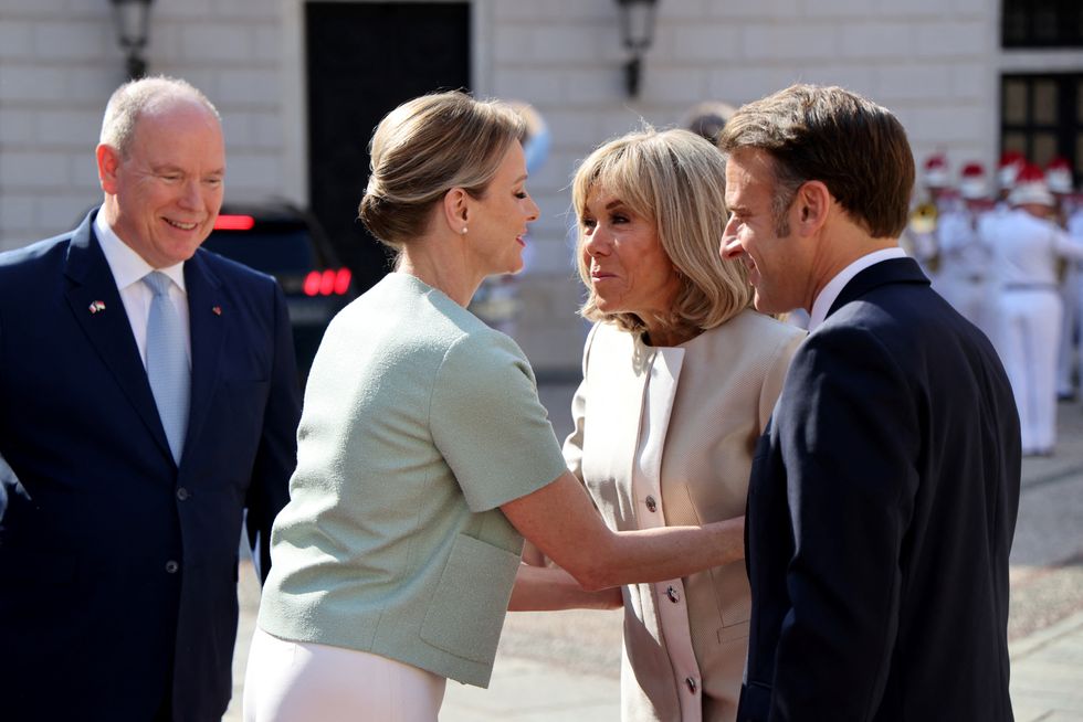 Princess Charlene and Brigitte Macron