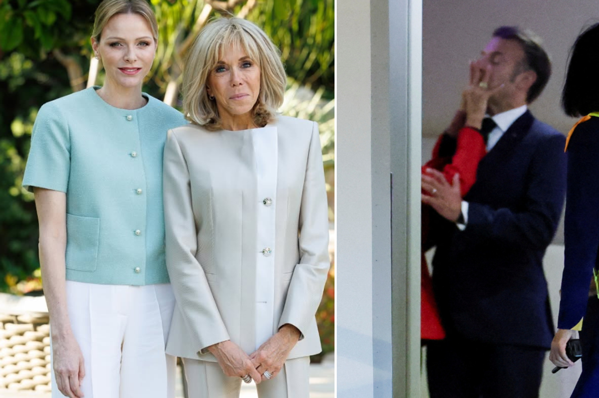 Princess Charlene and Brigitte Macron