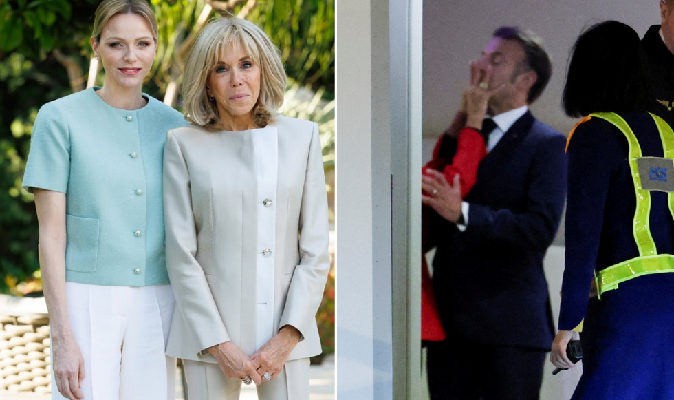Princess Charlene and Brigitte Macron