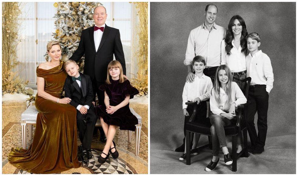 Princess Charlene and family and UK royals