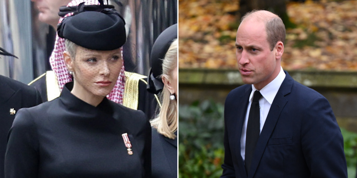 NextImg:Princess Charlene to 'steer clear of bold jewels' as she sits in front of Prince William at funeral