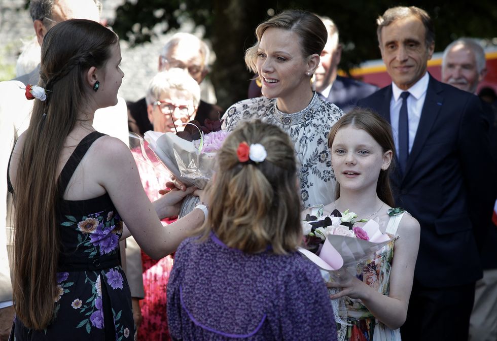 Princess Charlene and Princess Gabriella