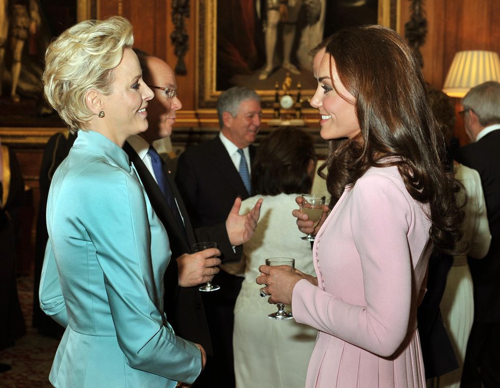 Princess Charlene and Princess Kate