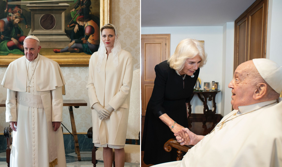 Princess Charlene, Pope Francis and Queen Camilla