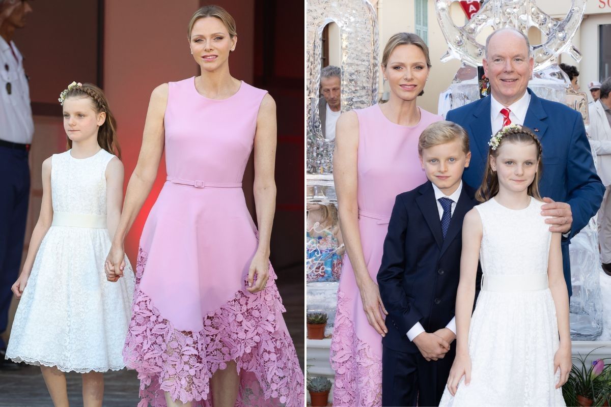 Princess Charlene, Prince Albert, Prince Jacques, Princess Gabriella