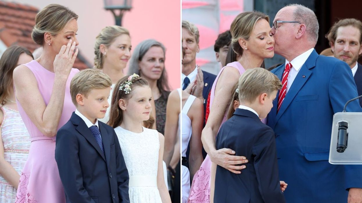 Princess Charlene,, Prince Albert, Prince Jacques, Princess Gabriella