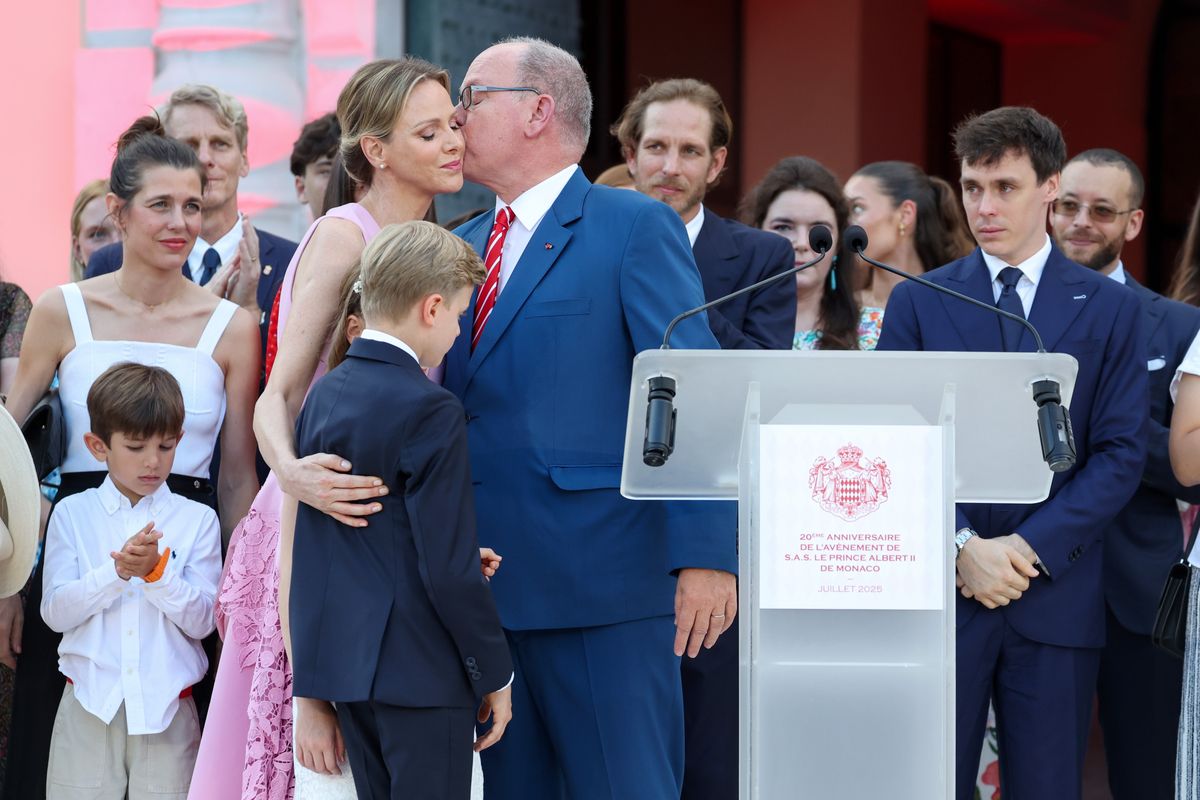 Princess Charlene,, Prince Albert, Prince Jacques, Princess Gabriella