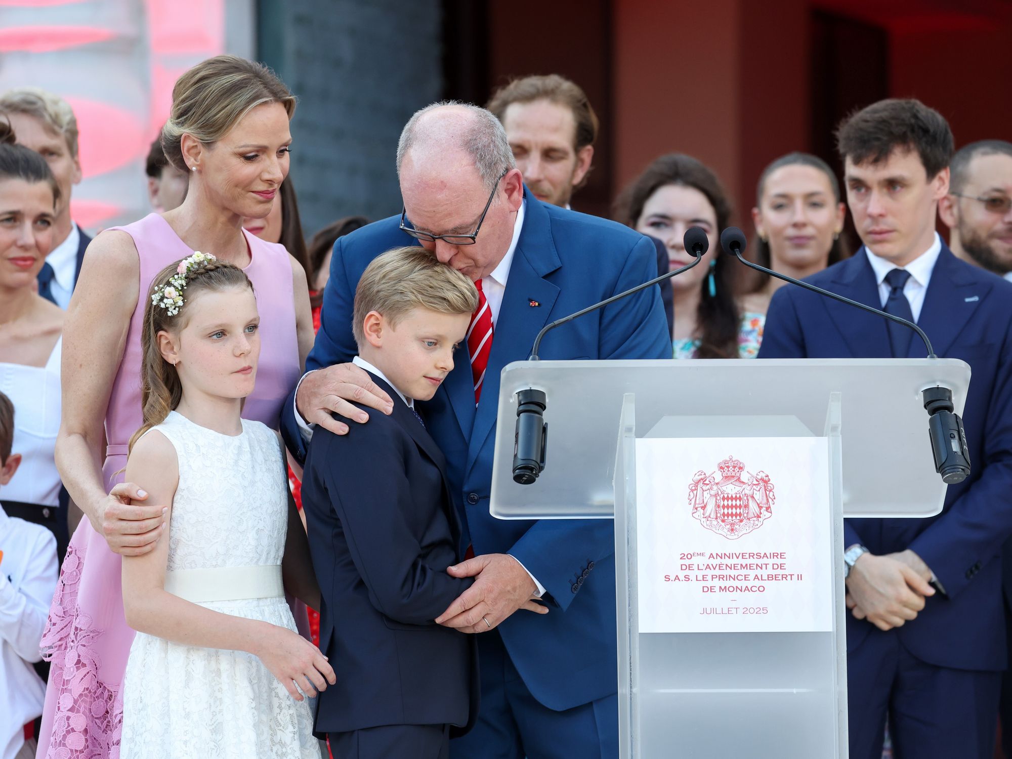 Princess Charlene,, Prince Albert, Prince Jacques, Princess Gabriella