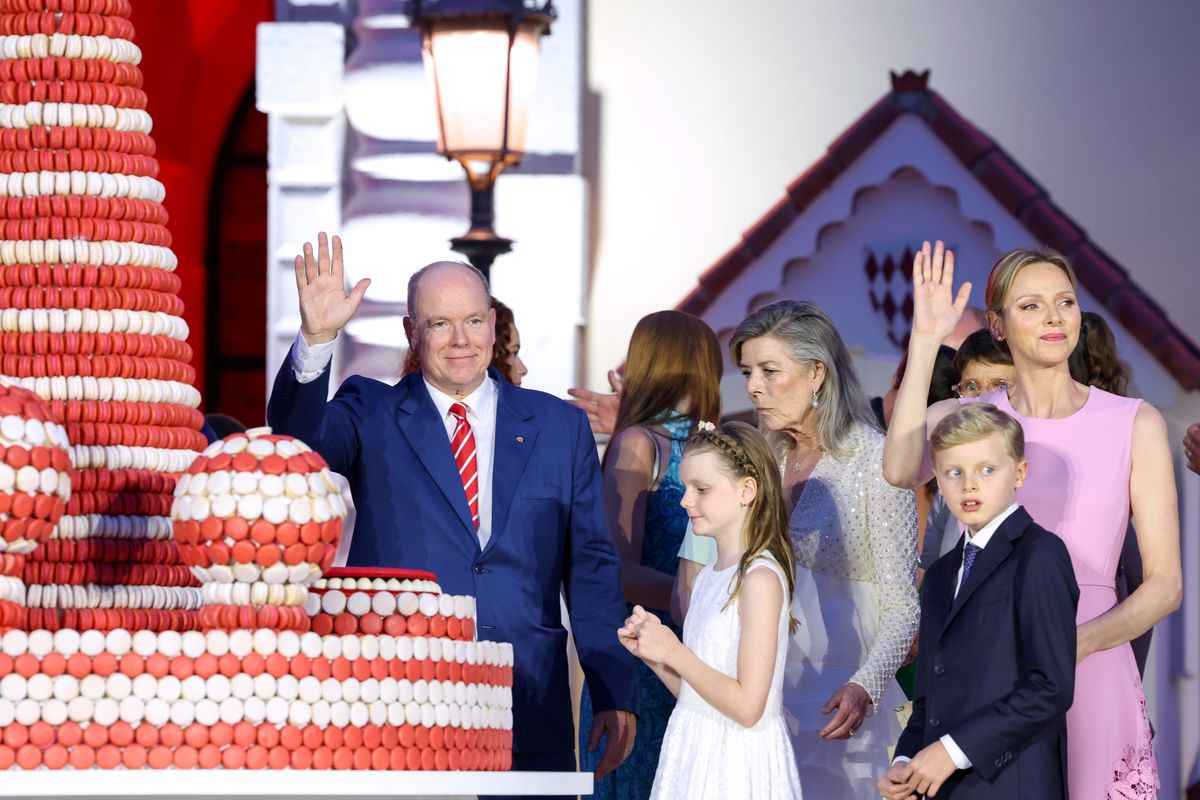 Princess Charlene,, Prince Albert, Prince Jacques, Princess Gabriella