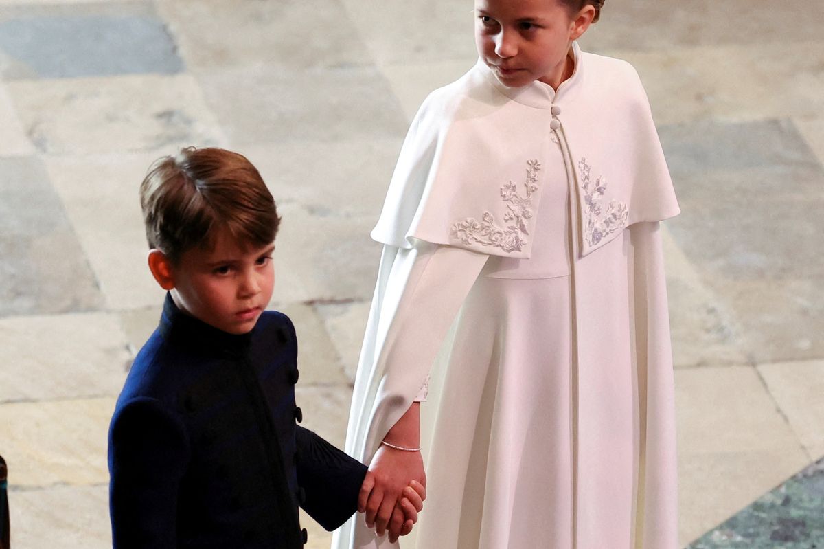 Princess Charlotte comforts younger brother Prince Louis in sweet moment at King Charles’ Coronation