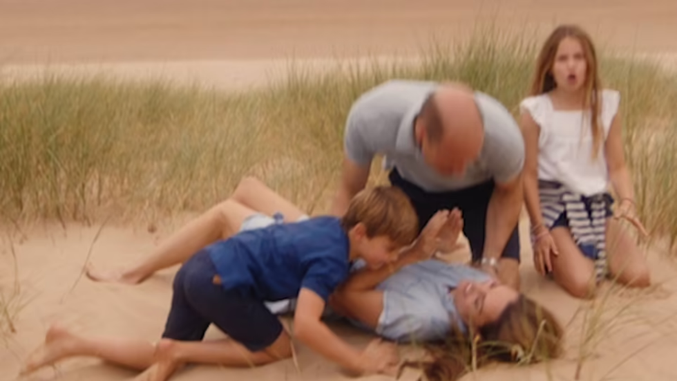 Princess Charlotte kiss reaction