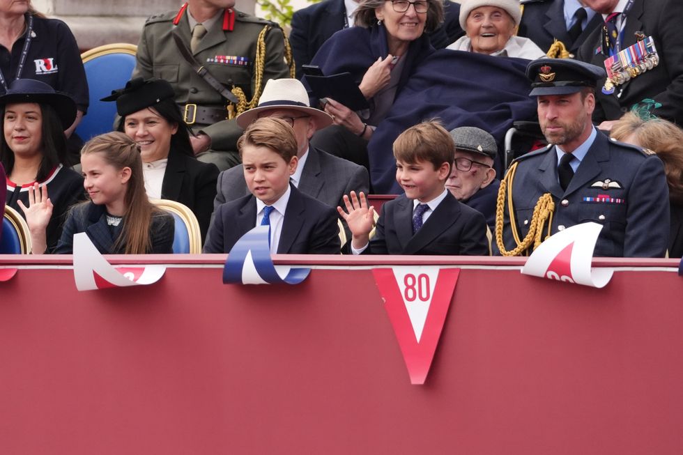 Princess Charlotte, Prince George, Prince Louis and the Prince of Wales