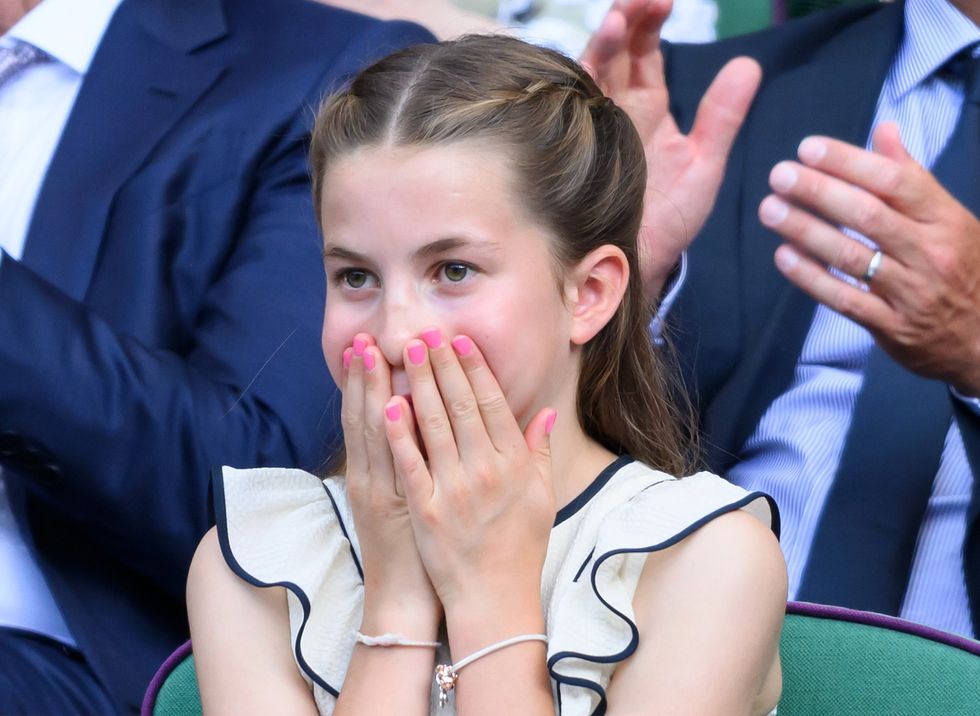 Princess Charlotte shows off manicured nails for the first time as young  royal joins Prince George