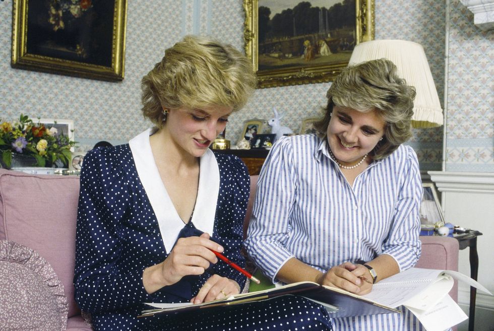Princess Diana and Anne Beckwith-Smith