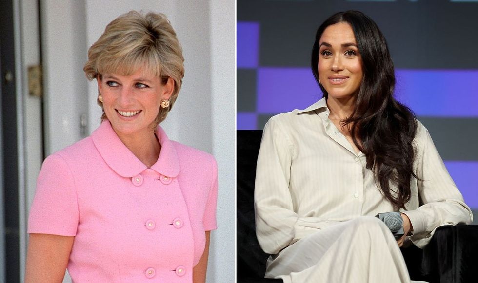 Princess Diana and Meghan Markle