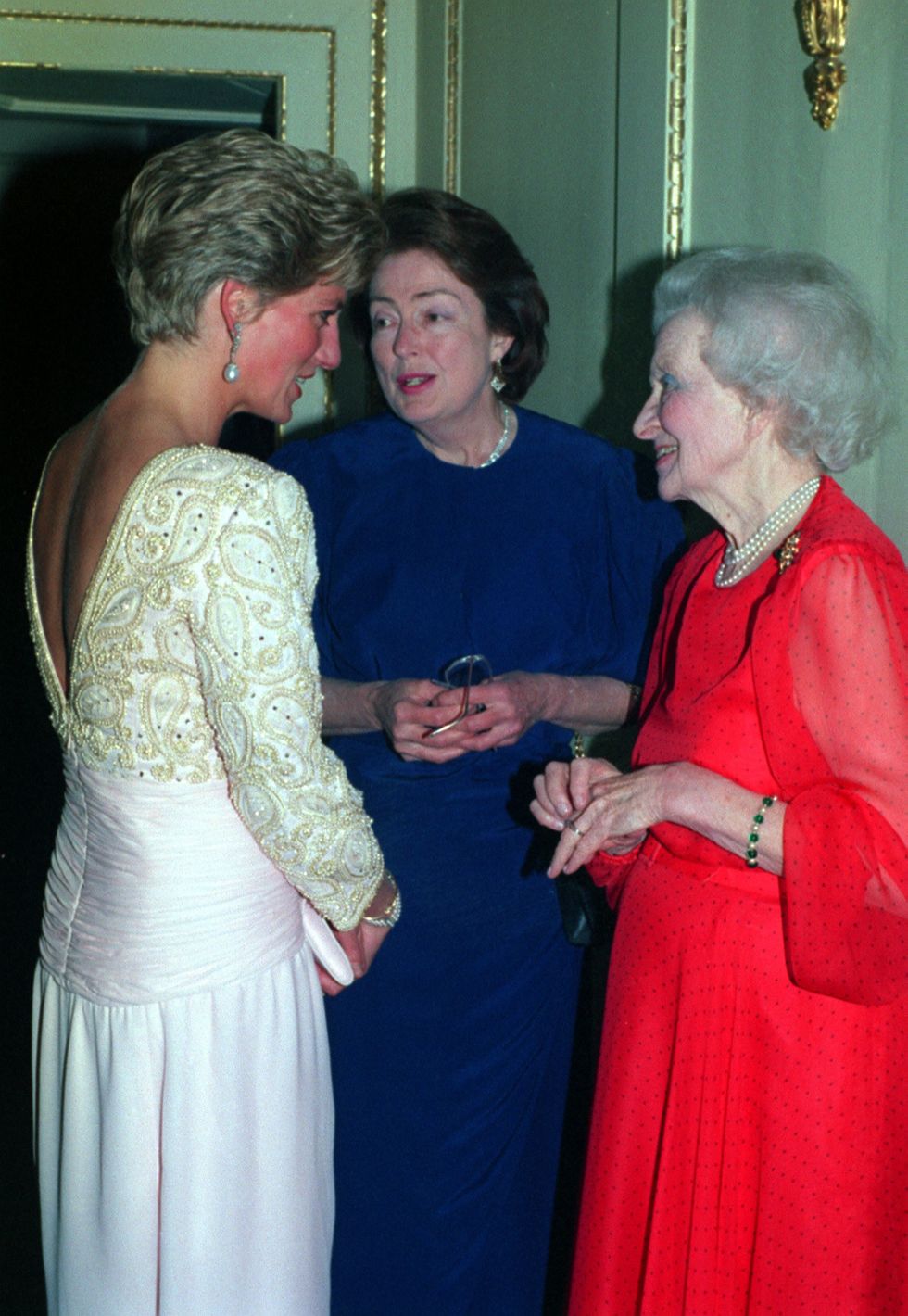 Princess Diana, Lady Fermoy and Mary Roche.