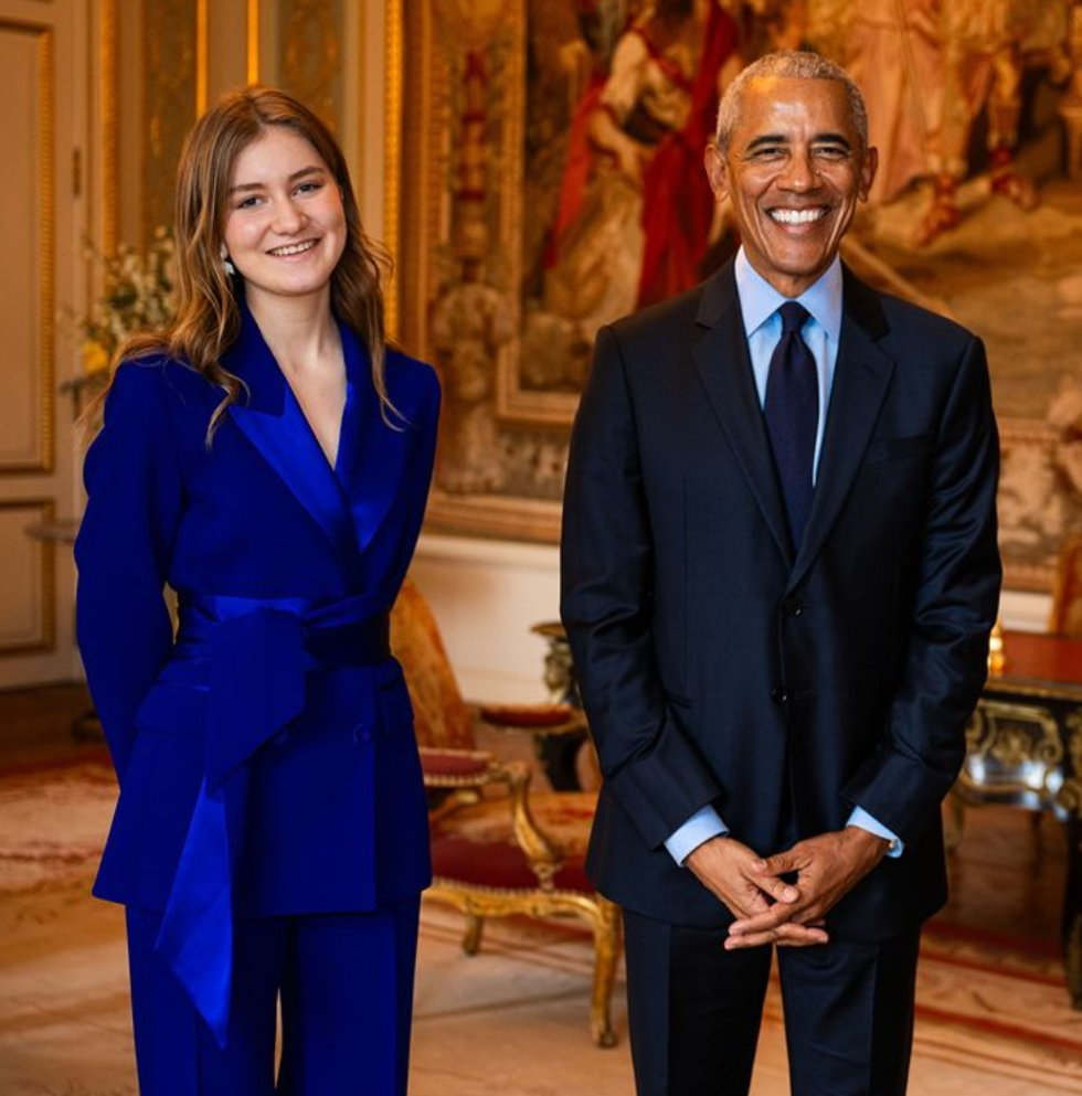 Princess Elisabeth and Barack Obama