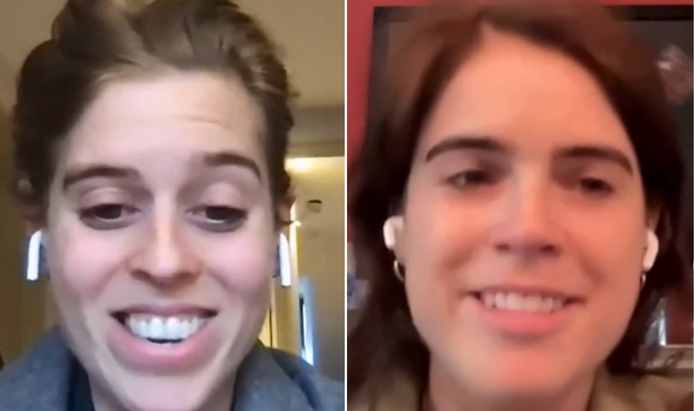 Princess Eugenie and Beatrice