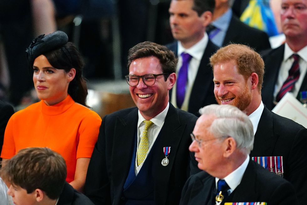 Princess Eugenie and her husband James Brooksbank are known to be close to her cousin Prince Harry