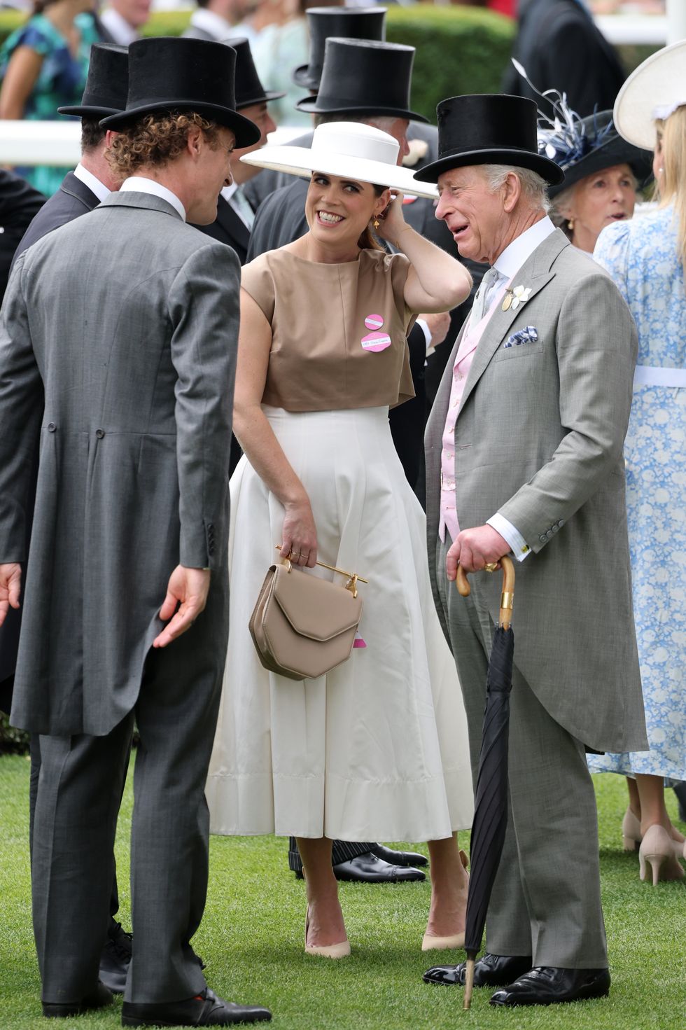 Princess Eugenie and King Charles
