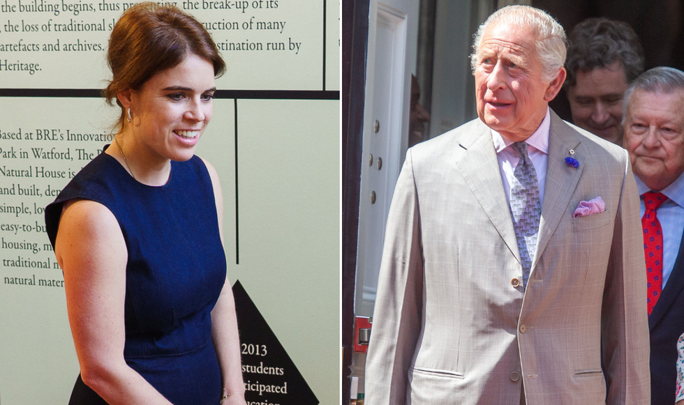 Princess Eugenie and King Charles