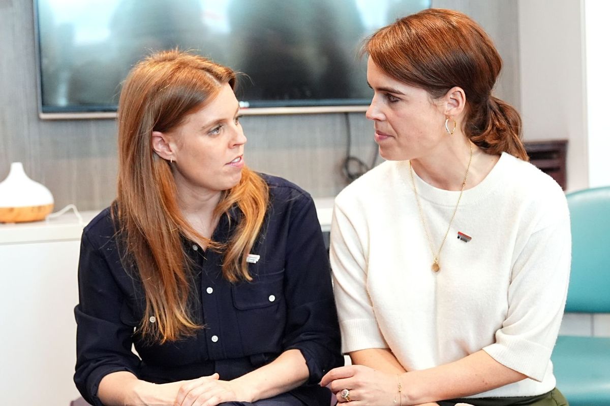 Princess Eugenie and Princess Beatrice return to Britain following separate trips abroad