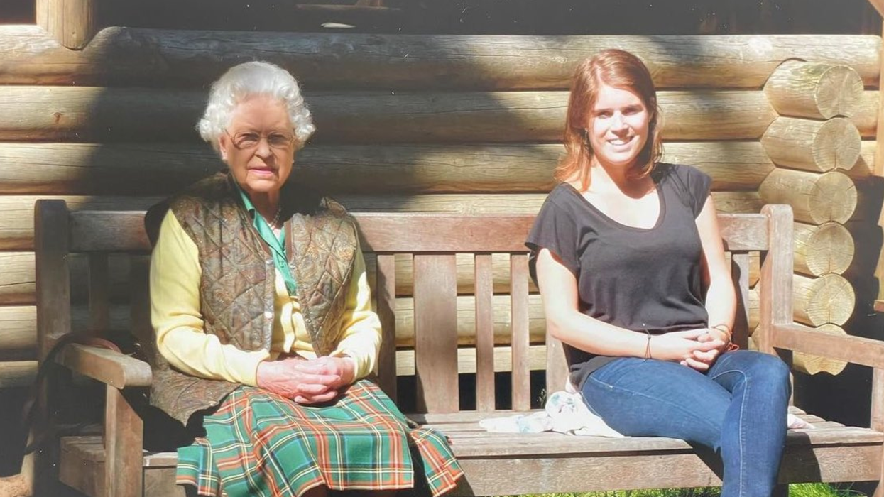 Princess Eugenie and Queen Elizabeth II