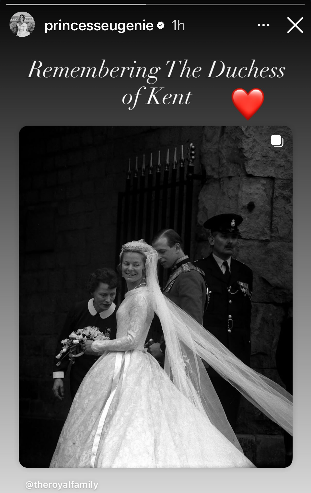 Princess Eugenie post