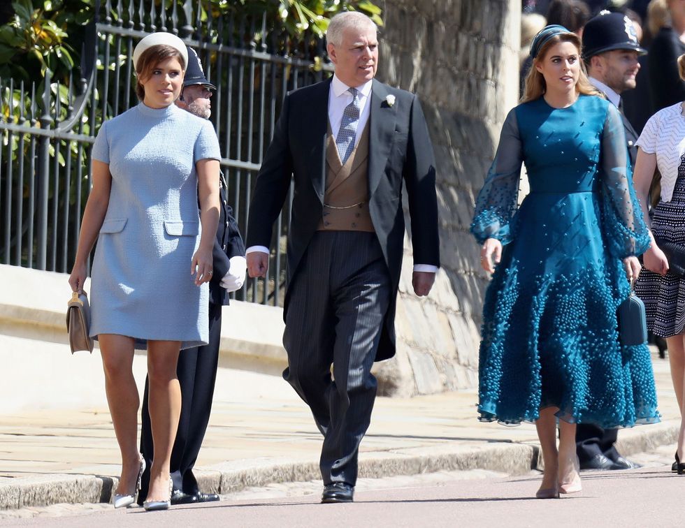 Princess Eugenie, Prince Andrew and Princess Beatrice