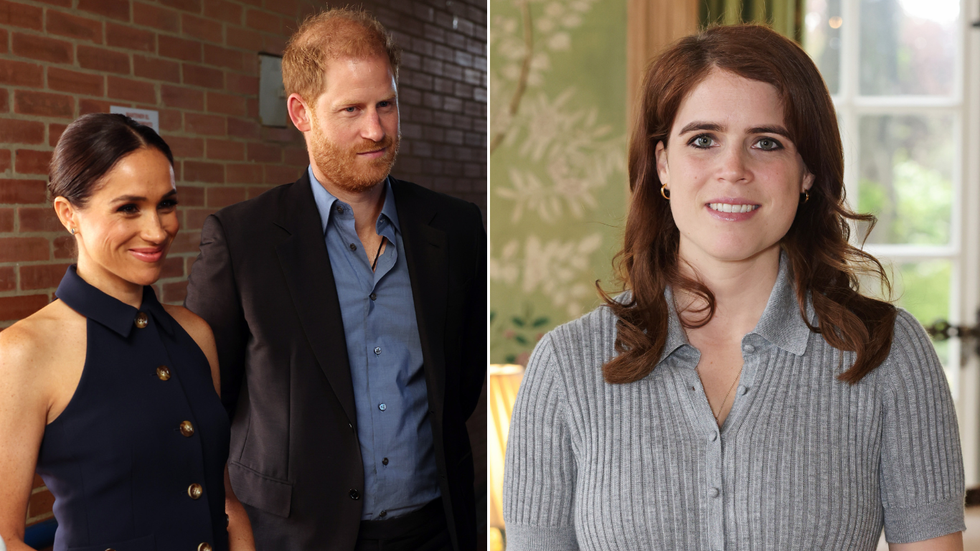 Princess Eugenie, Prince Harry and Meghan Markle
