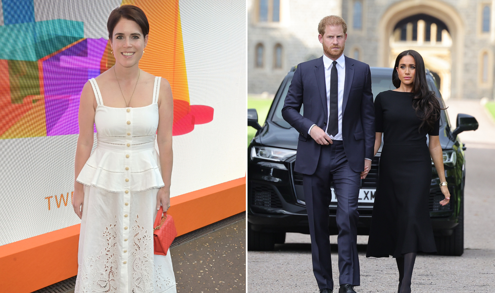 Princess Eugenie, Prince Harry and Meghan Markle