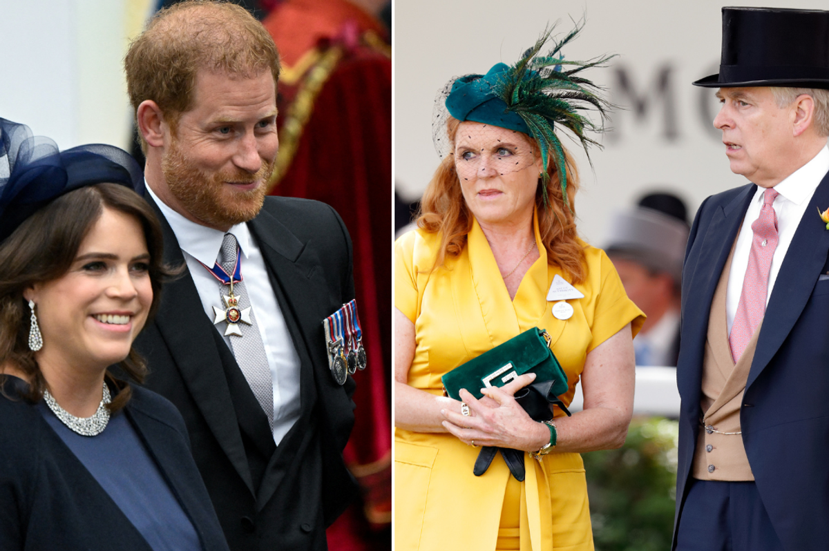 Princess Eugenie, Prince Harry, Sarah Ferguson and Andrew