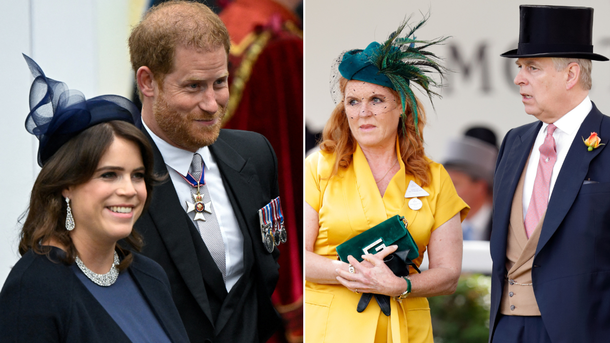 Princess Eugenie, Prince Harry, Sarah Ferguson and Andrew