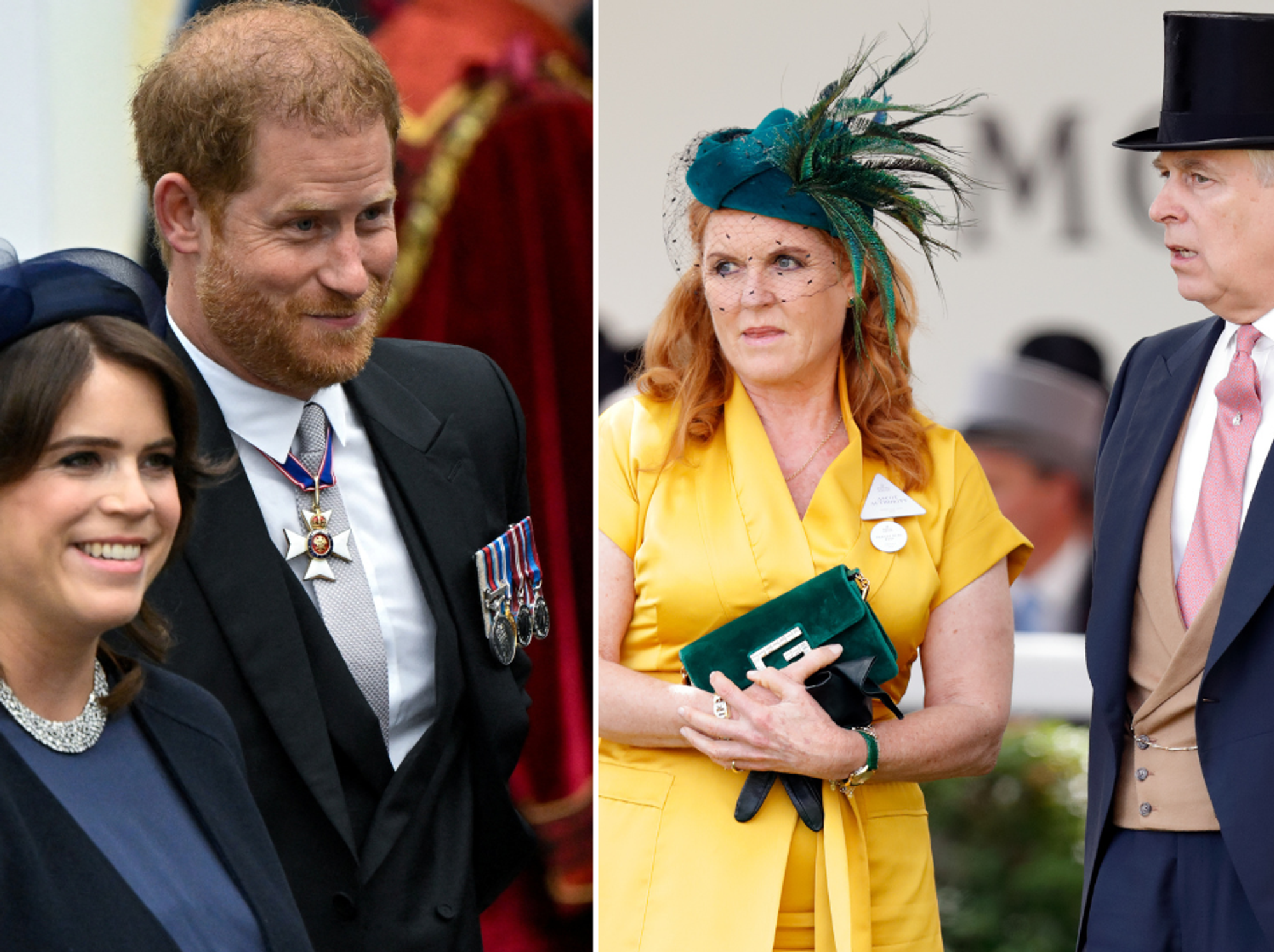 Princess Eugenie, Prince Harry, Sarah Ferguson and Andrew