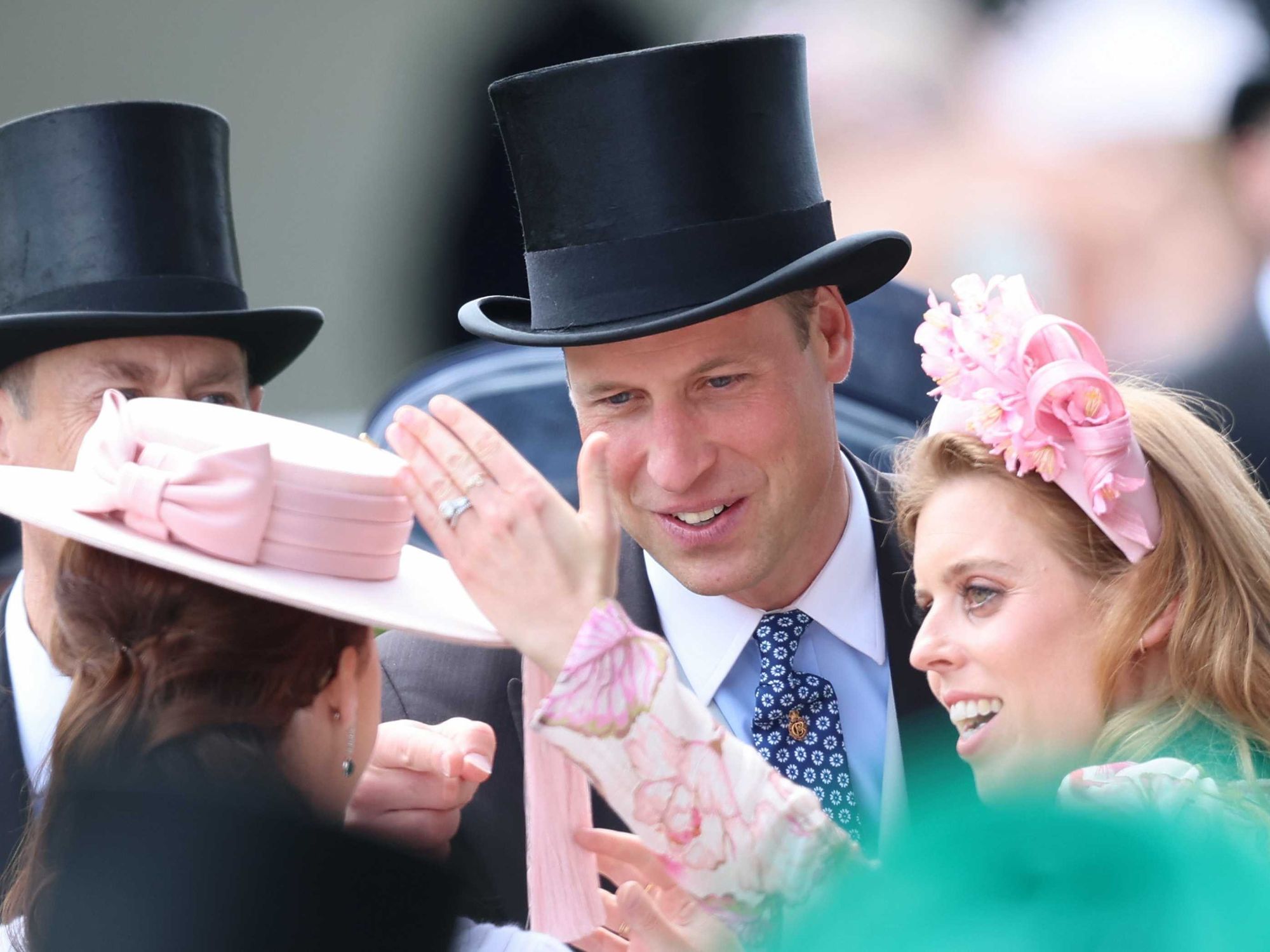 Princess Eugenie, Prince William and Princess Beatrice